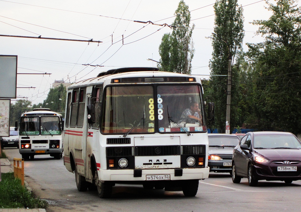 Нижегородская область, ПАЗ-3205 (00) № Н 574 ОХ 52