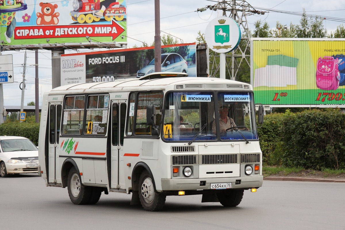 Томская область, ПАЗ-32054 № С 654 КХ 70