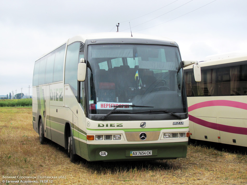 Kharkov region, Irizar Century 12.35 Nr. AX 7654 CK