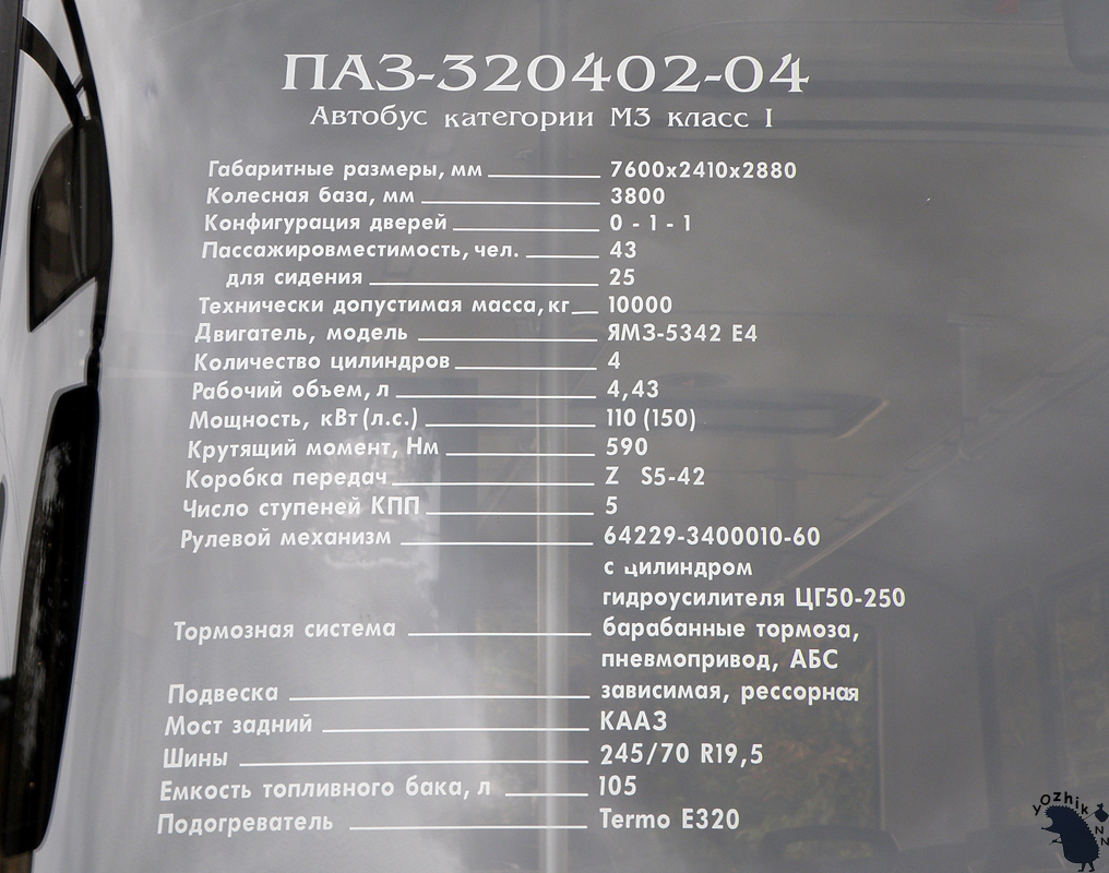Obwód niżnonowogrodzki, PAZ-320402-04 Nr ПАЗ-320402-04; Obwód niżnonowogrodzki — Exhibition by 80 of PAZ