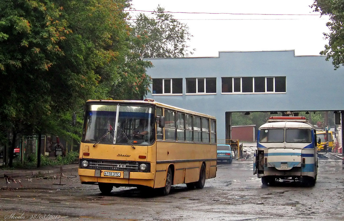 Запорожская область, Ikarus 260 (280) № 6150 ЗПС; Запорожская область,  ЛАЗ-695Н № 5504 ЗПР — Фото — Автобусный транспорт