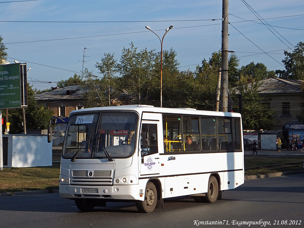 Свердловская область, ПАЗ-320402-05 № У 019 СР 96