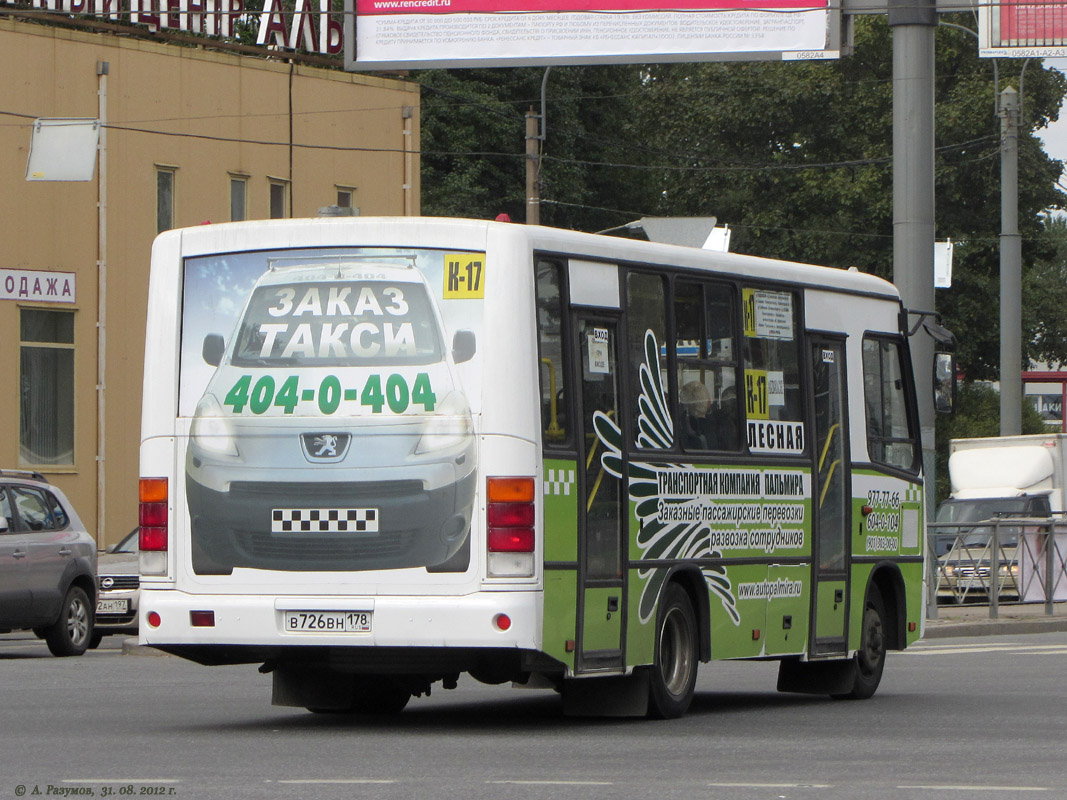 Санкт-Петербург, ПАЗ-320402-03 № В 726 ВН 178