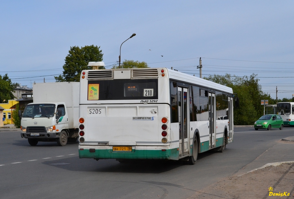 Санкт-Петербург, ЛиАЗ-5292.20 № 5205