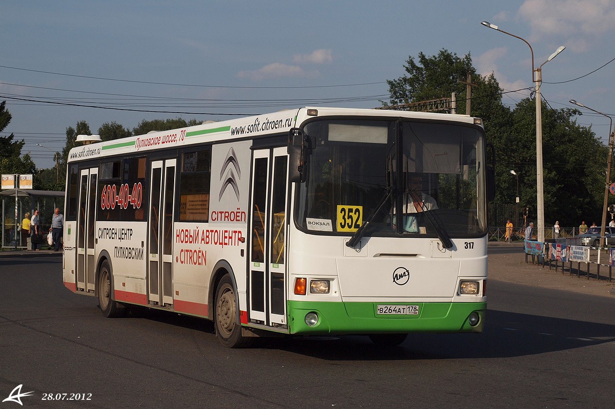 Санкт-Петербург, ЛиАЗ-5293.53 № 317