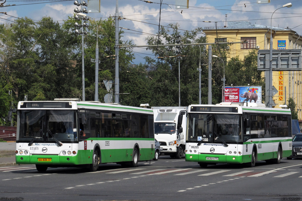 Москва, ЛиАЗ-5292.20 № 03505; Москва, ЛиАЗ-5292.21 № 06205