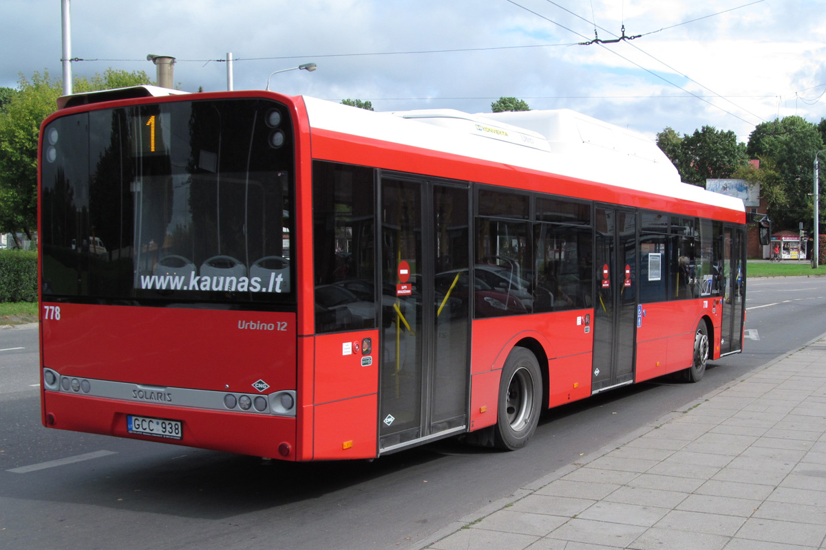 Литва, Solaris Urbino III 12 CNG № 778