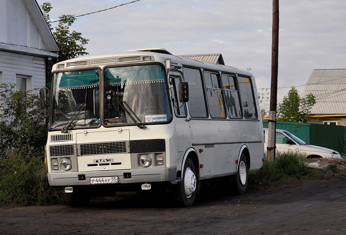 Омская область, ПАЗ-32053 № Р 444 НУ 55