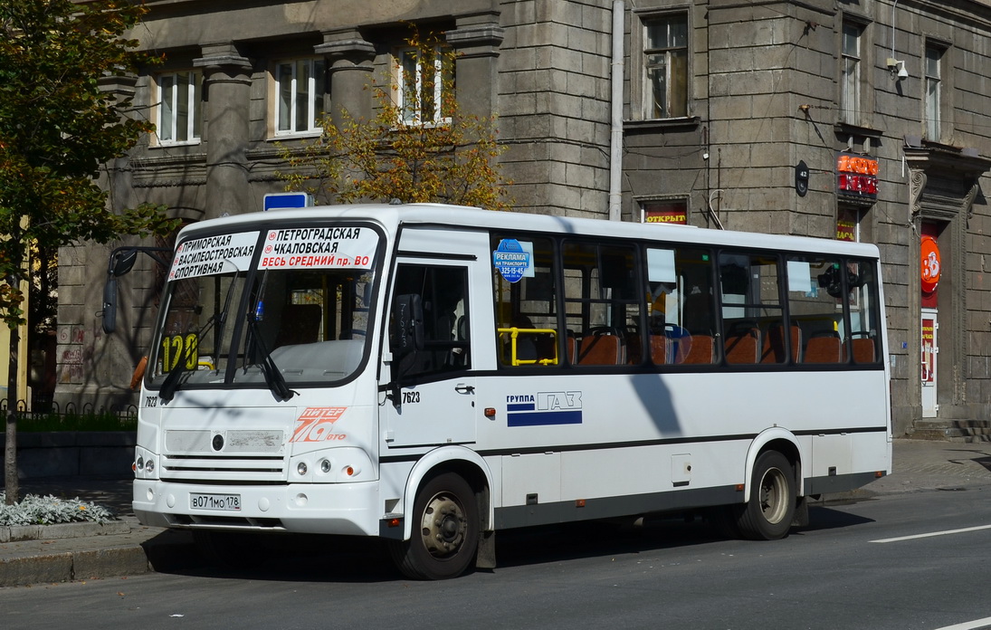 Санкт-Петербург, ПАЗ-320412-05 № 7623