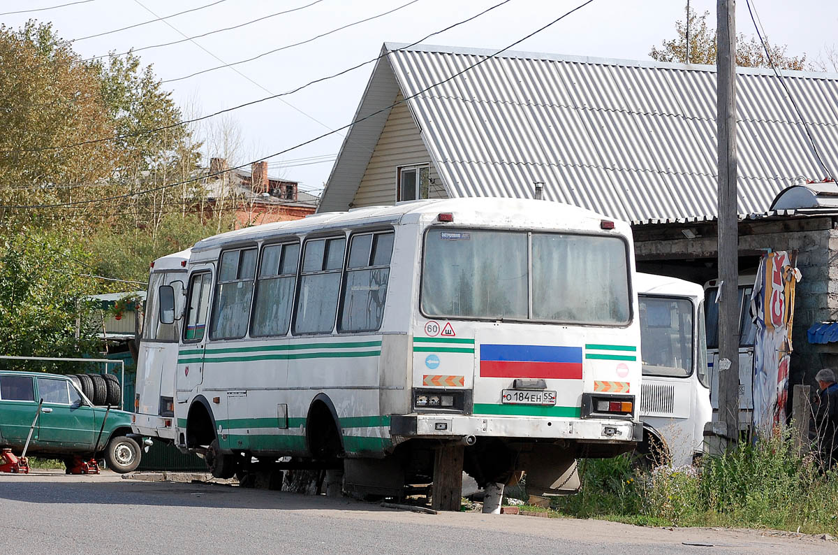 Омская область, ПАЗ-3205 (00) № О 184 ЕН 55