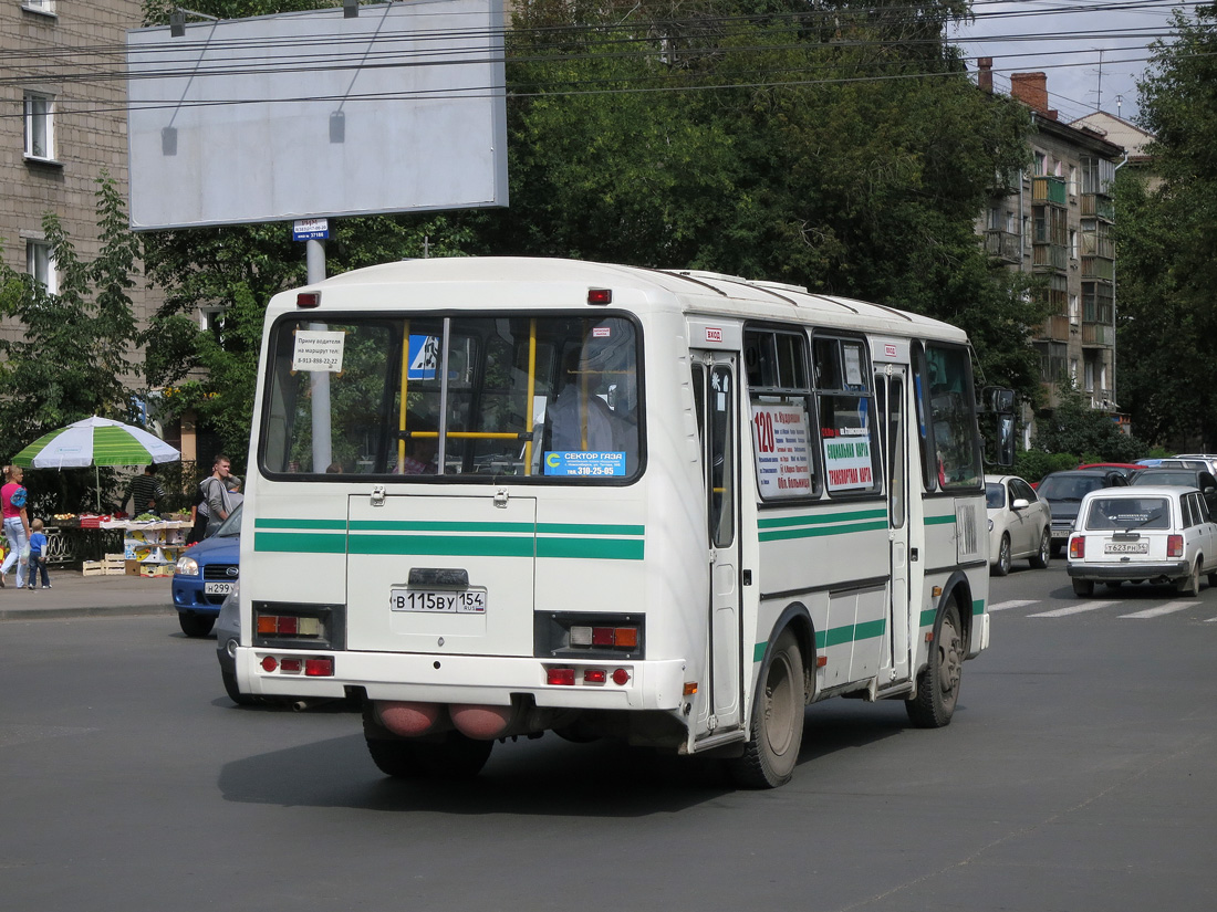 Новосибирская область, ПАЗ-32054 № В 115 ВУ 154