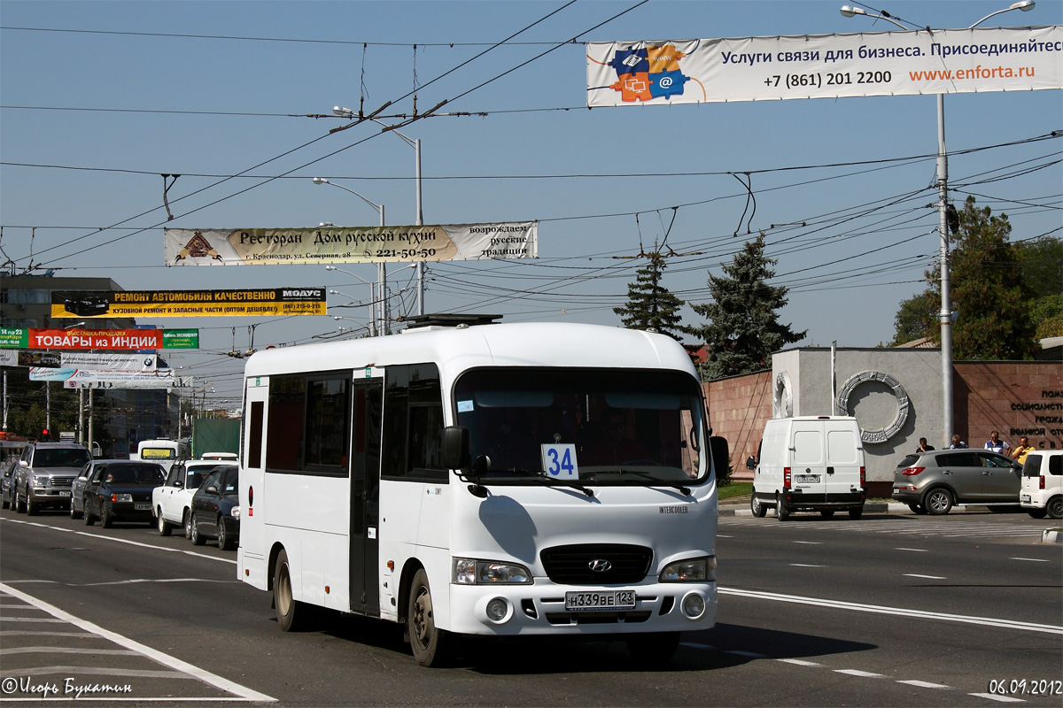 Krasnodar region, Hyundai County LWB C09 (TagAZ) Nr. Н 339 ВЕ 123