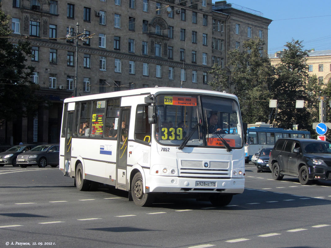 Санкт-Петербург, ПАЗ-320412-05 № 7852