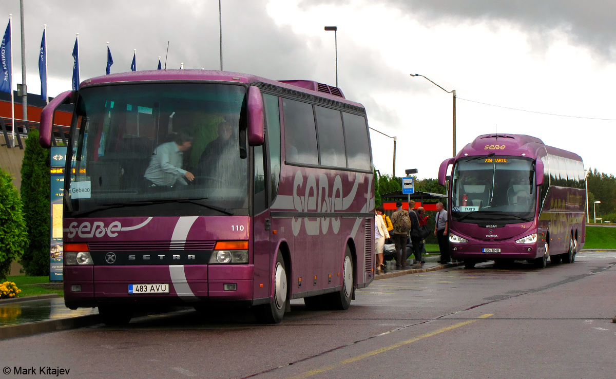 Эстония, Setra S309HD № 110; Эстония, Irizar i6 15-3,7 № 74