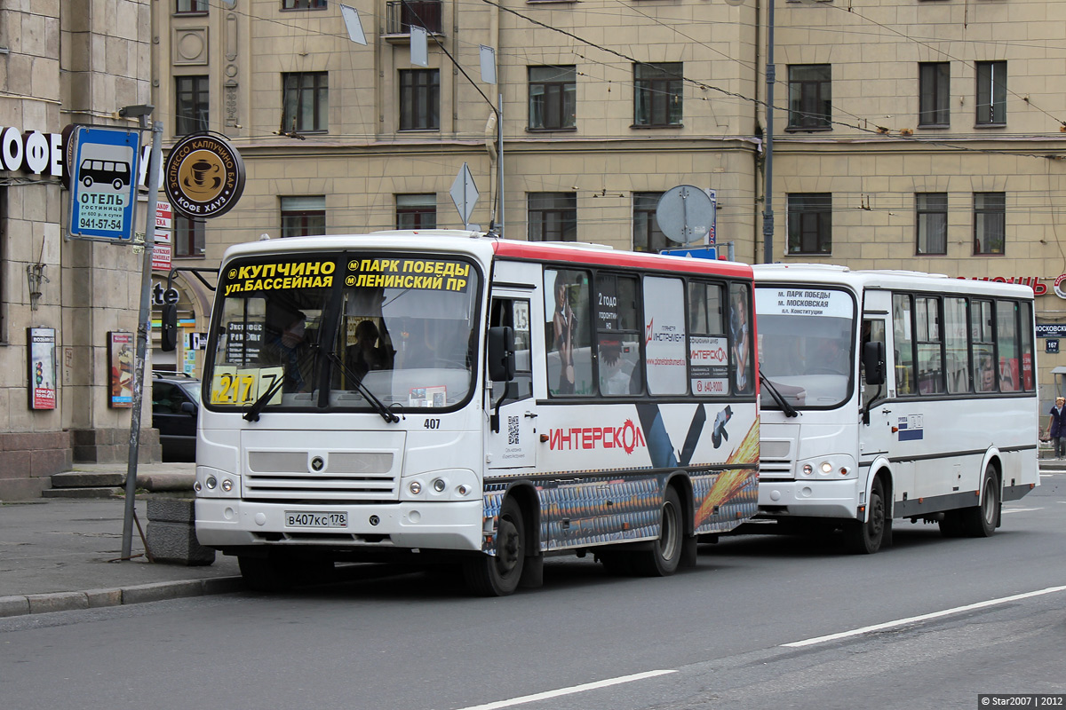 Санкт-Петербург, ПАЗ-320402-05 № 407