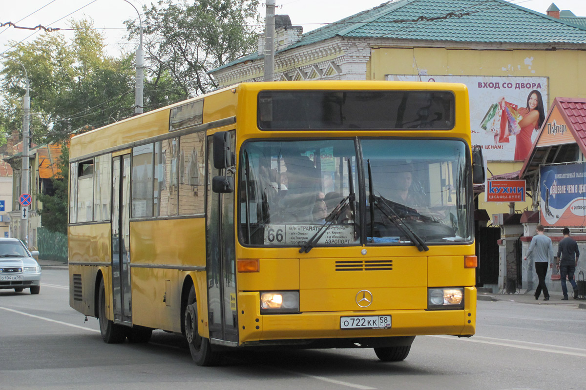 Пензенская область, Mercedes-Benz O405 № О 722 КК 58