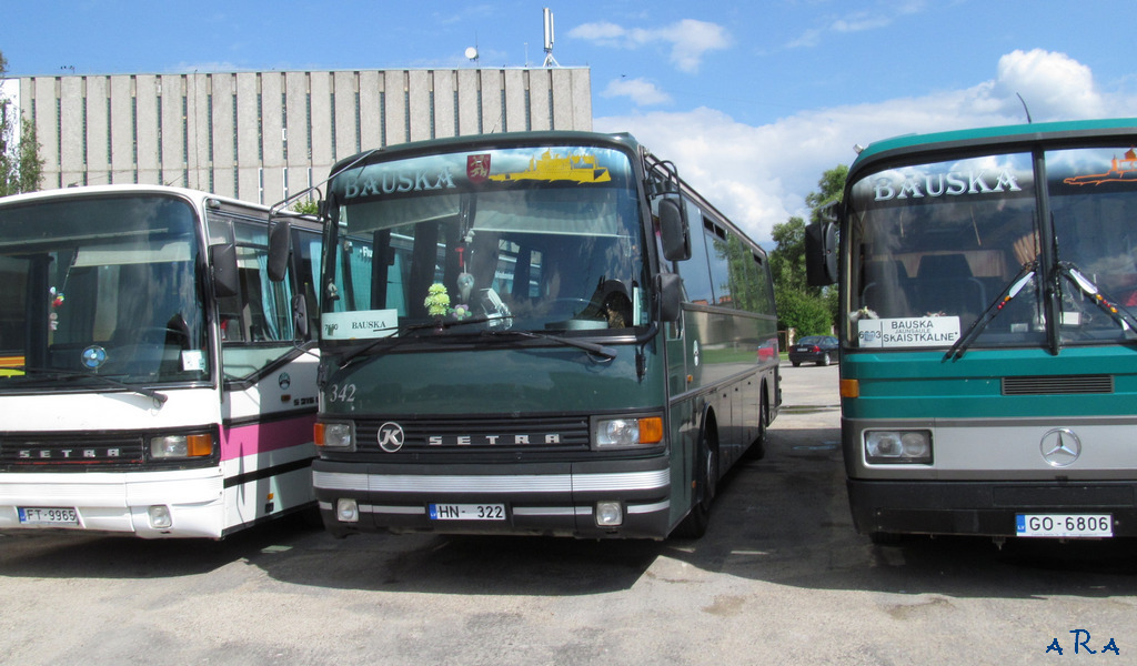 Latvia, Setra S213RL № 342; Latvia, Mercedes-Benz O303-11ÜHE № 330