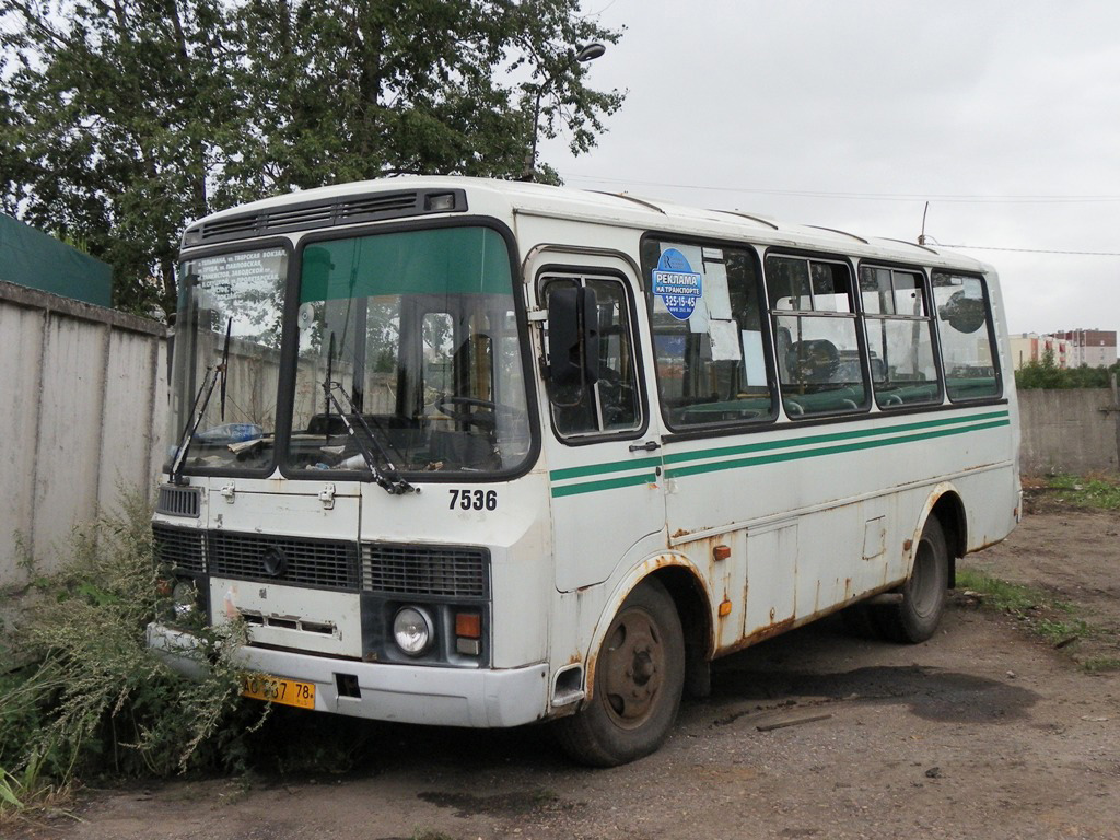 Санкт-Петербург, ПАЗ-32053 № 7536