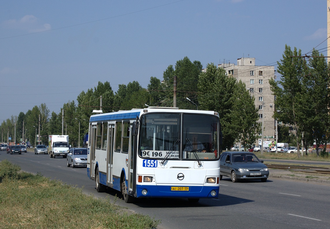 Омская область, ЛиАЗ-5256.45 № 1551