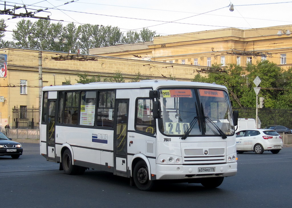 Санкт-Петербург, ПАЗ-320412-05 № 7689