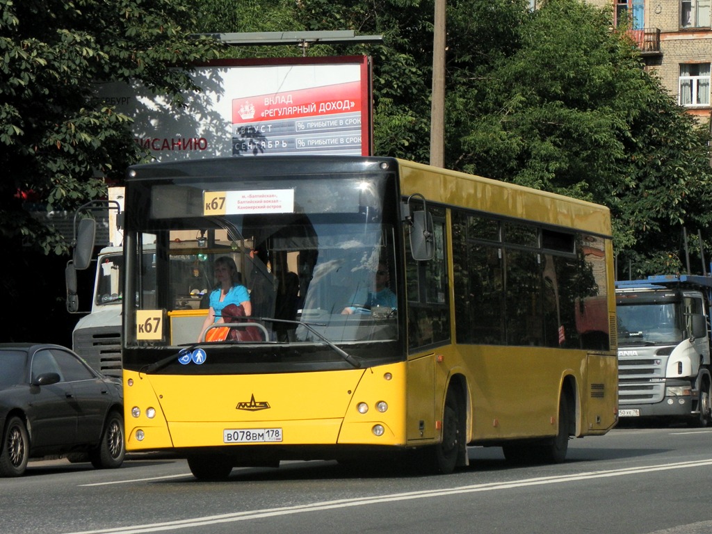 Санкт-Петербург, МАЗ-206.067 № В 078 ВМ 178