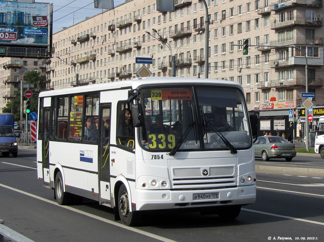 Санкт-Петербург, ПАЗ-320412-05 № 7854