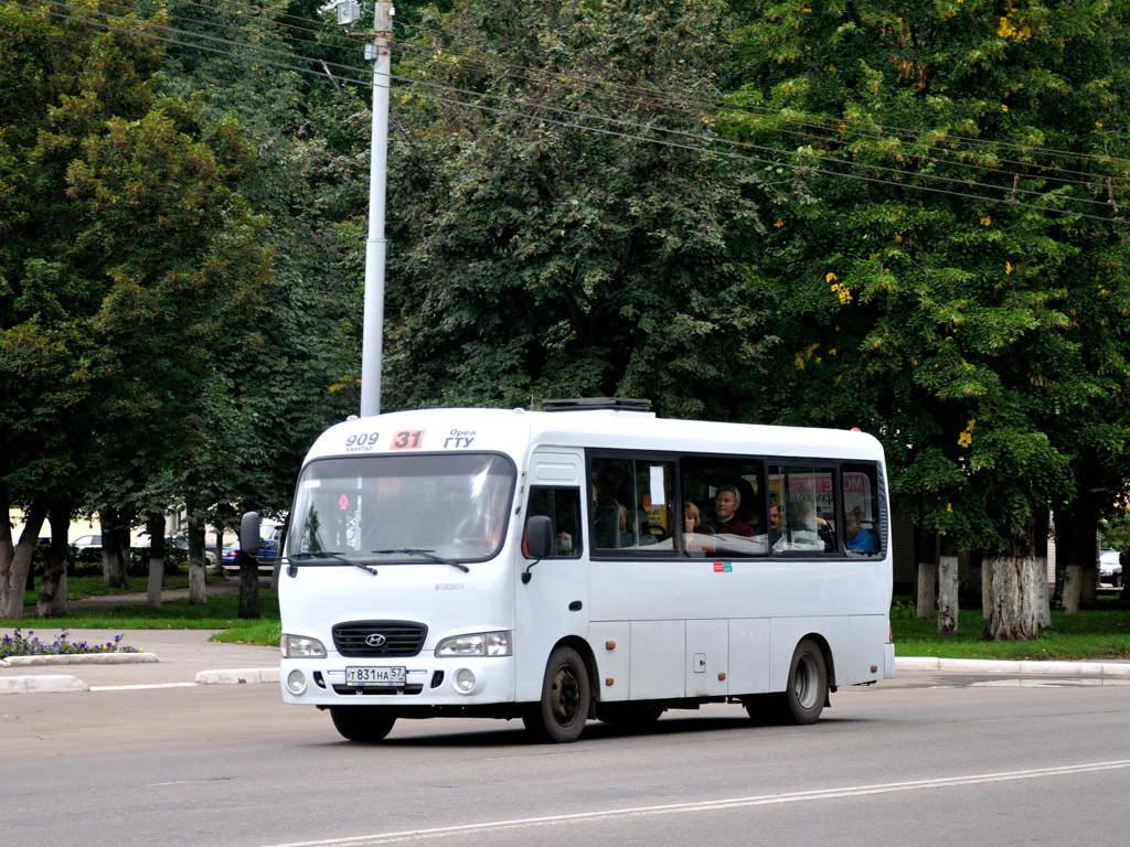 Орловская область, Hyundai County LWB C09 (ТагАЗ) № Т 831 НА 57