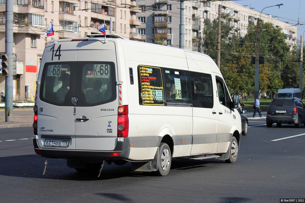 Санкт-Петербург, БТД-2219 (Volkswagen Crafter) № В 214 ВВ 178