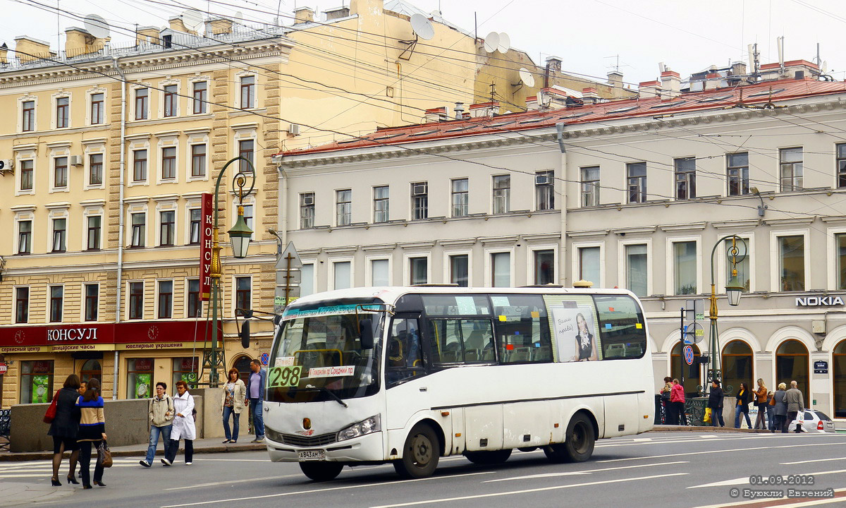 Санкт-Петербург, Yutong ZK6737D № А 843 АМ 98