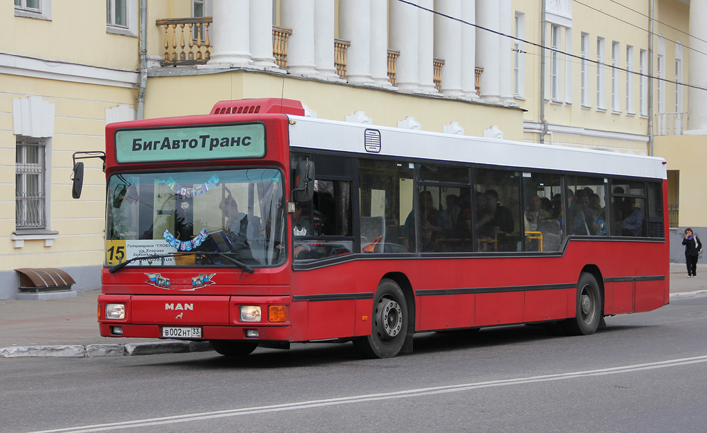 Владимирская область, MAN A10 NL262 № В 002 НТ 33