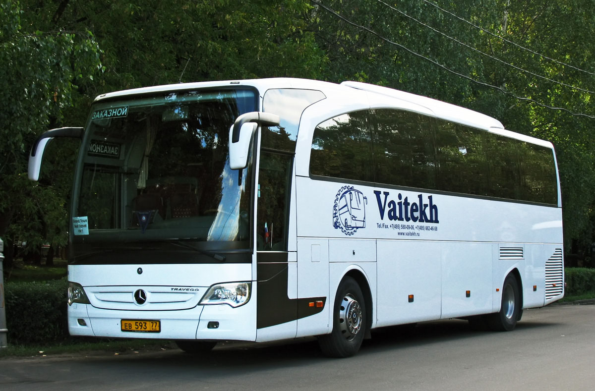 Moskau, Mercedes-Benz Travego II 15RHD Nr. ЕВ 593 77