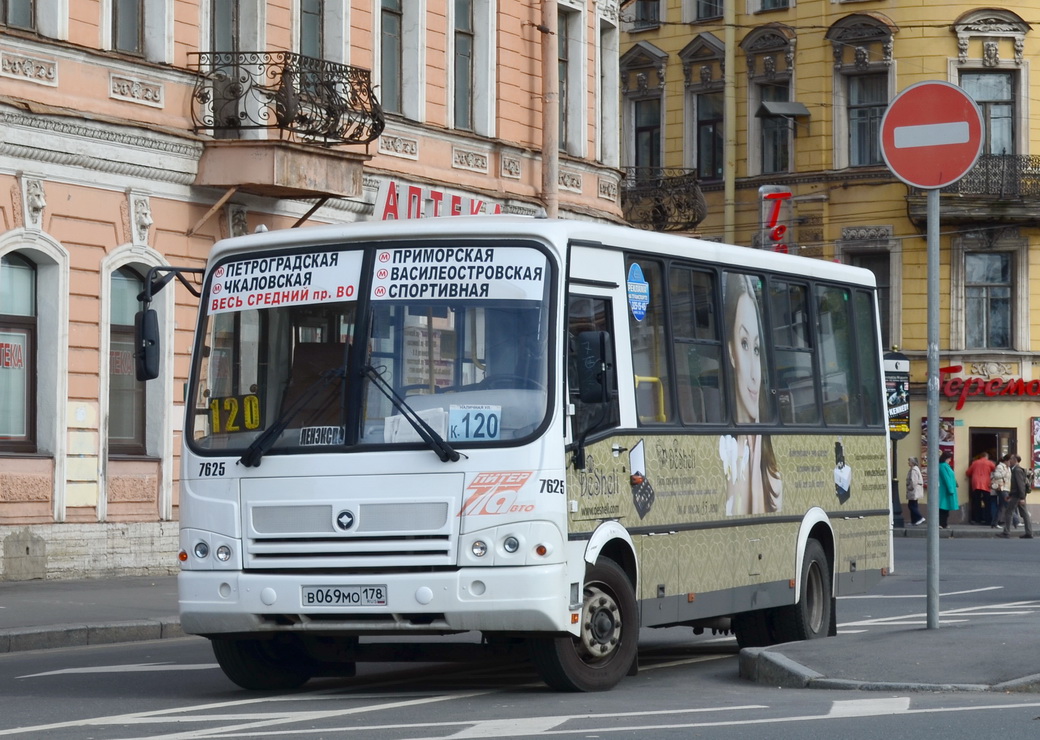 Санкт-Петербург, ПАЗ-320412-05 № 7625