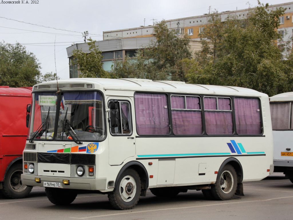 Омская область, ПАЗ-32053 № Р 169 МЕ 55