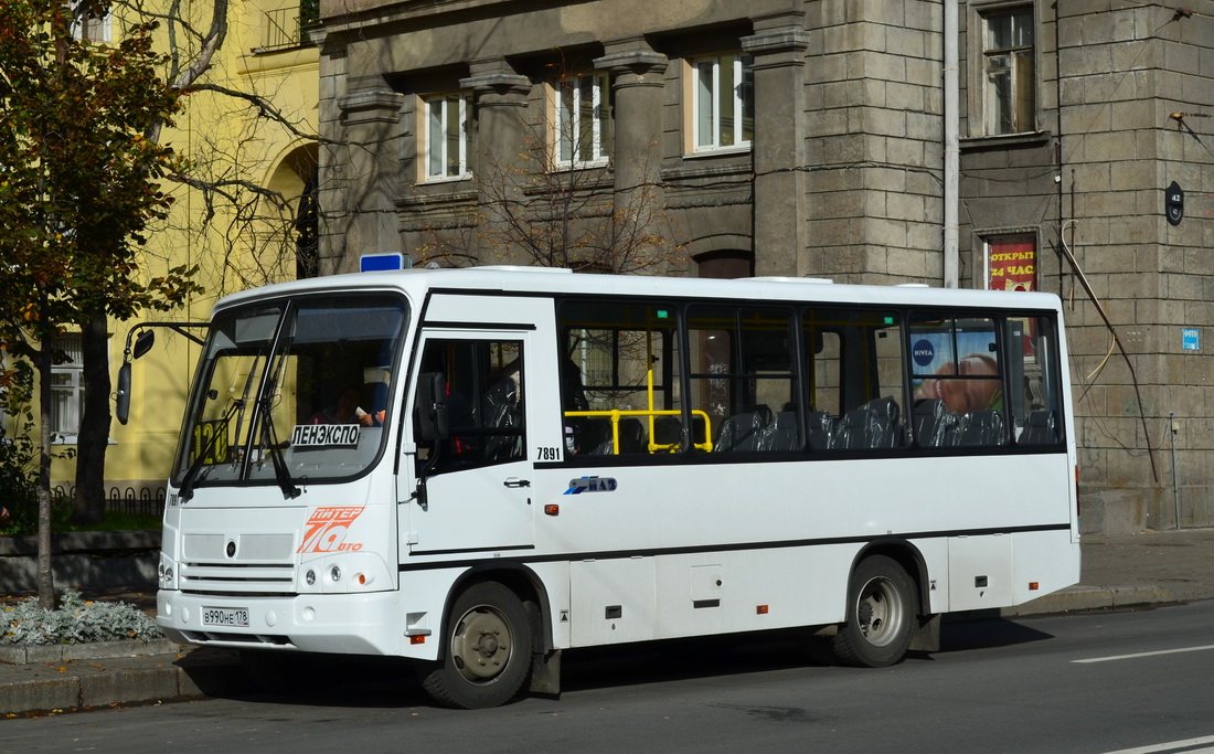 Санкт-Петербург, ПАЗ-320402-05 № 7891