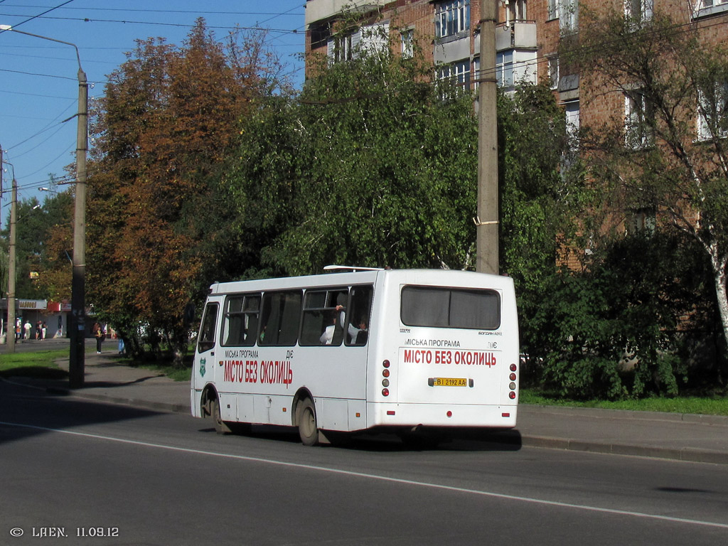 Полтавская область, Богдан А09202 № BI 2192 AA