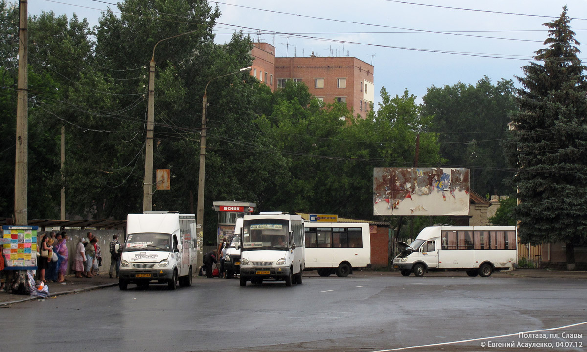 Палтаўская вобласць — Полтава — конечные остановки