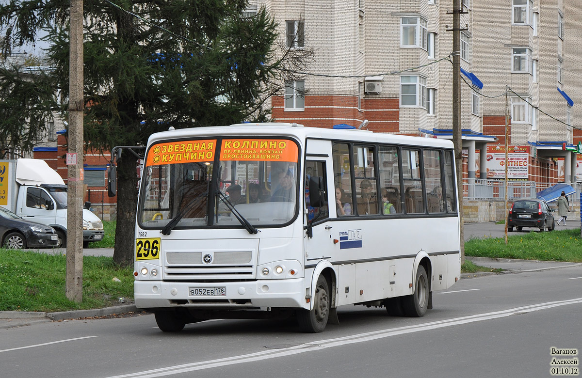 Санкт-Петербург, ПАЗ-320412-05 № 7582