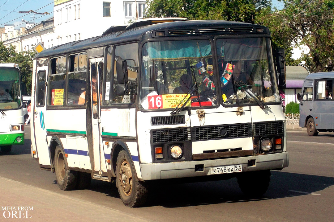 Орловская область, ПАЗ-32053-07 № Х 748 ХА 57