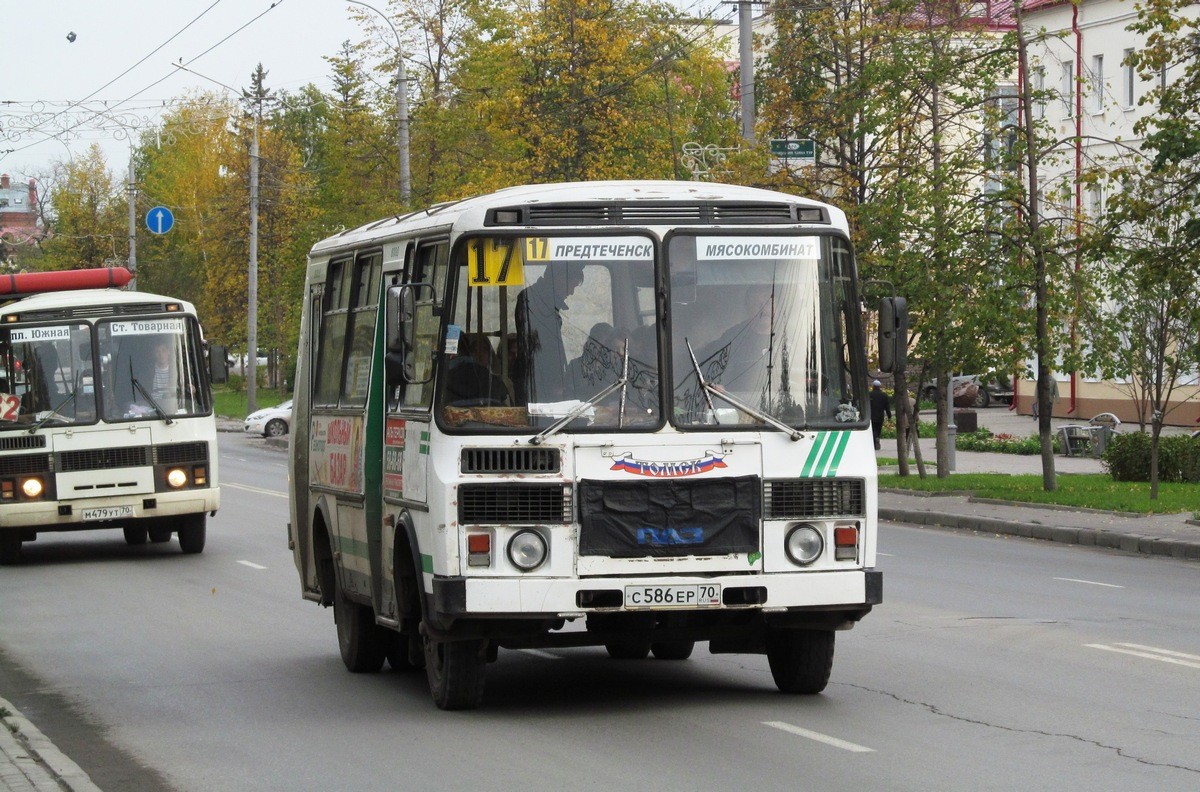 Томская область, ПАЗ-3205-110 № С 586 ЕР 70