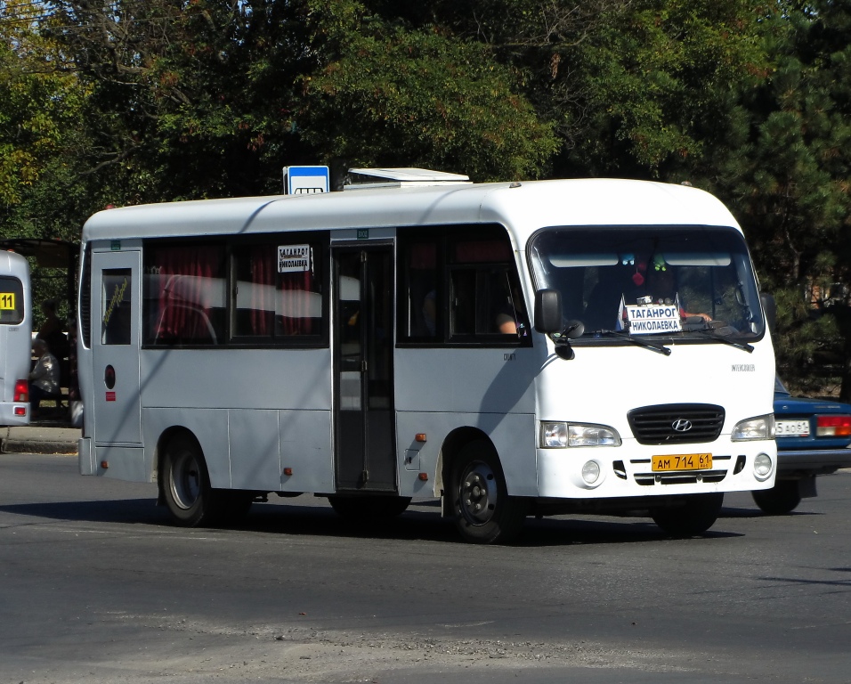 Ростовская область, Hyundai County LWB C11 (ТагАЗ) № АМ 714 61