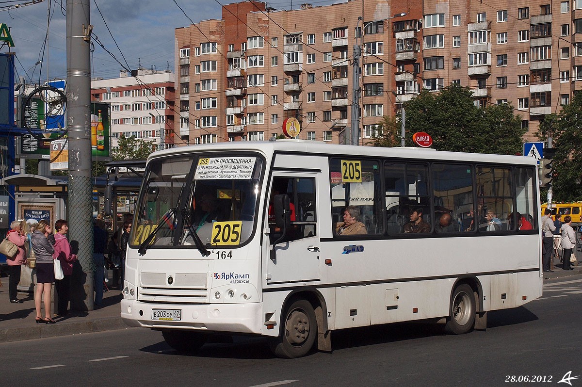 Санкт-Петербург, ПАЗ-320402-05 № 164