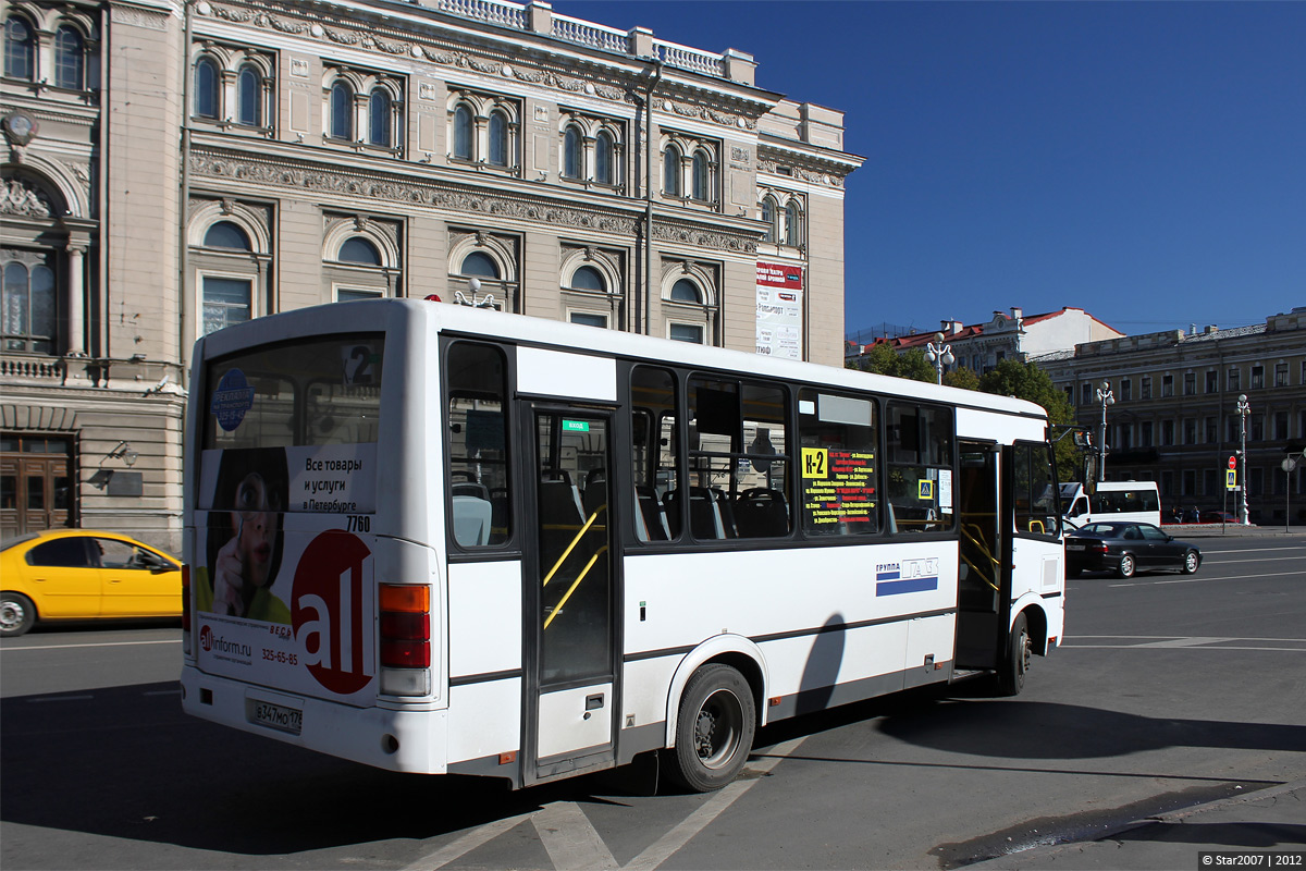 Санкт-Петербург, ПАЗ-320412-05 № 7760