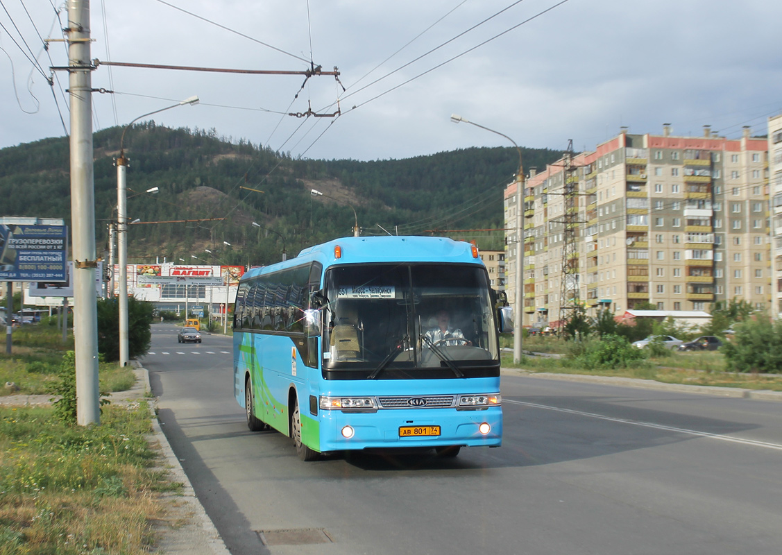 Челябинская область, Kia Granbird № АВ 801 74