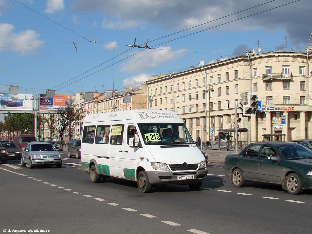 Санкт-Петербург, Mercedes-Benz Sprinter W904 408CDI № А 071 ТХ 178