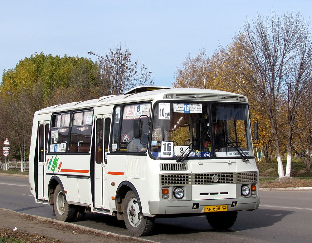 Башкортостан, ПАЗ-32054 № АН 658 02