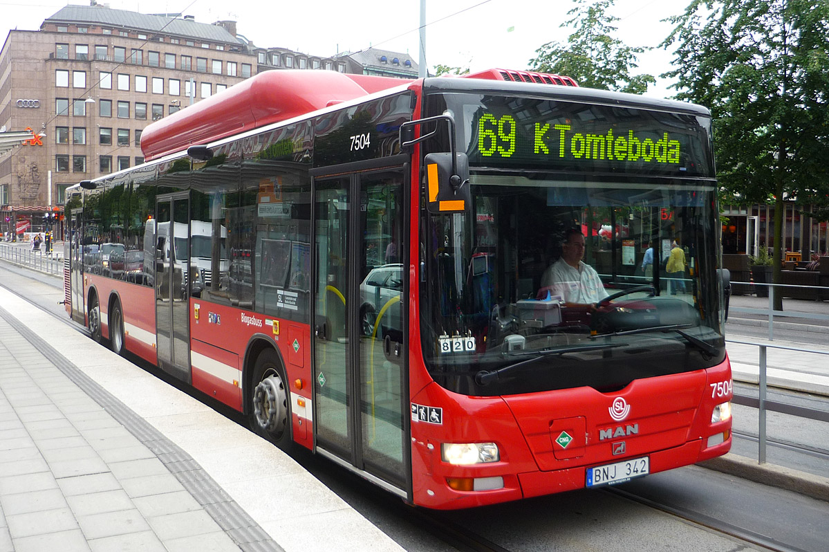 Швеция, MAN A26 Lion's City C NL313-13,68 CNG № 7504
