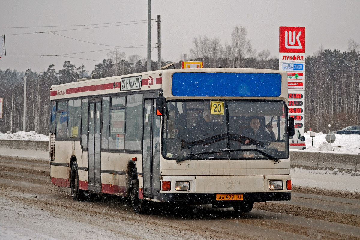 Пермский край, MAN A10 NL202 № АА 672 59