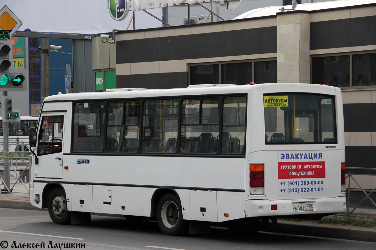 Санкт-Петербург, ПАЗ-320402-03 № В 183 СС 47