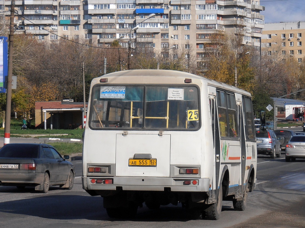 Нижегородская область, ПАЗ-32054 № АЕ 555 52