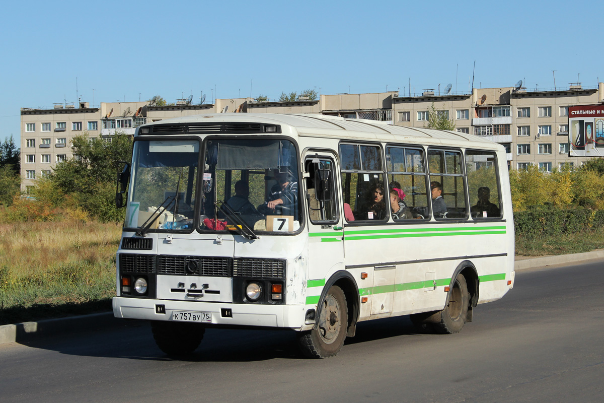 Забайкальский край, ПАЗ-32054 № К 757 ВУ 75